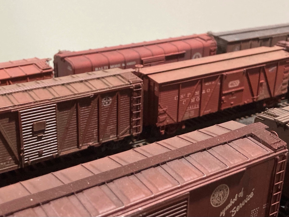 Some Special Freight Cars on My B&O Old Main Line. Thank You Bill Welch.